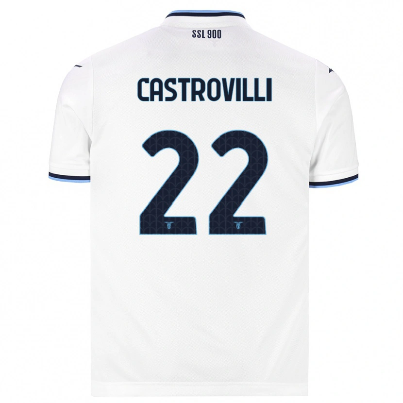 Danxen Women Gaetano Castrovilli #22 White Navy Blue Away Jersey 2026/27 T-Shirt