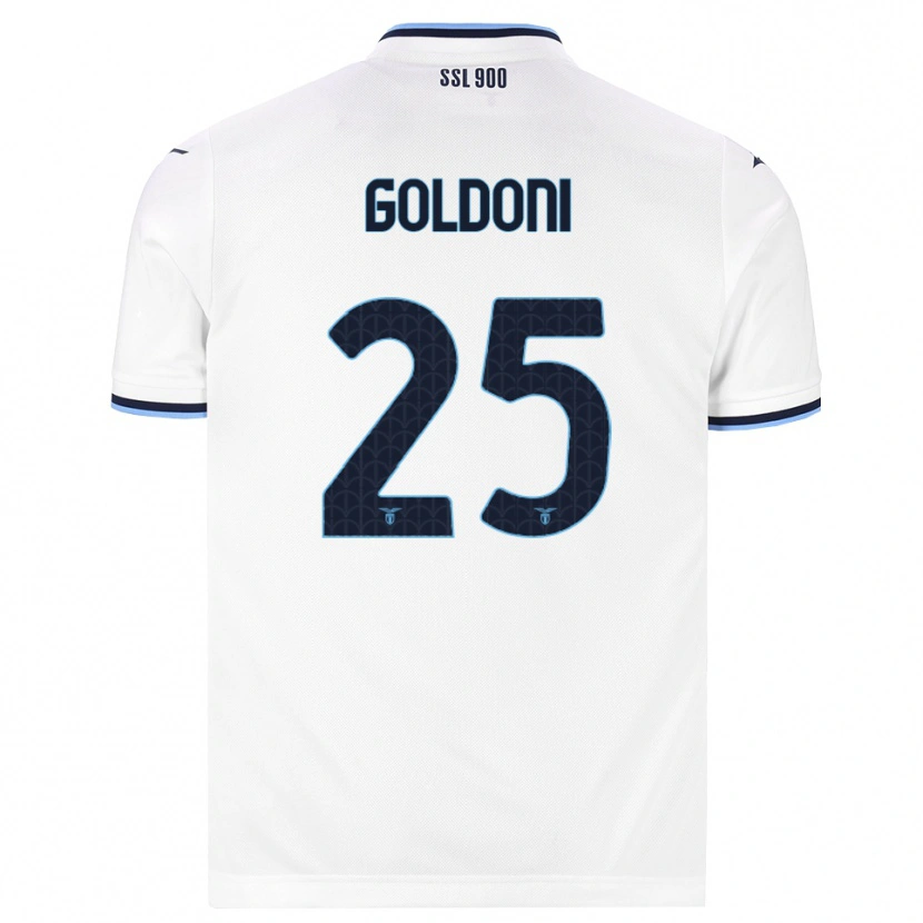 Danxen Women Eleonora Maria Goldoni #25 White Navy Blue Away Jersey 2026/27 T-Shirt