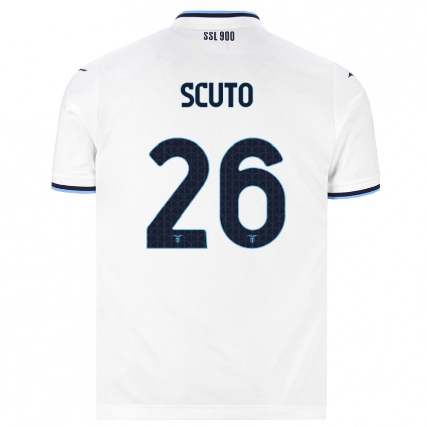 Danxen Women Leonardo Scuto #26 White Navy Blue Away Jersey 2026/27 T-Shirt