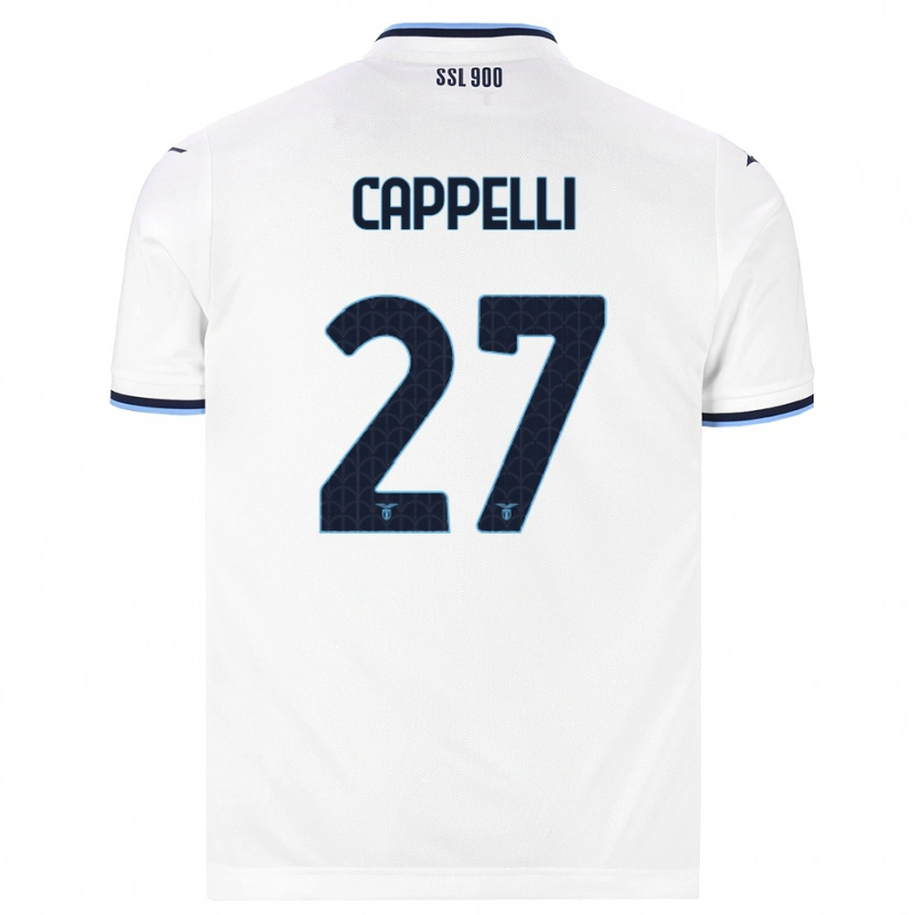 Danxen Women Tommaso Cappelli #27 White Navy Blue Away Jersey 2026/27 T-Shirt