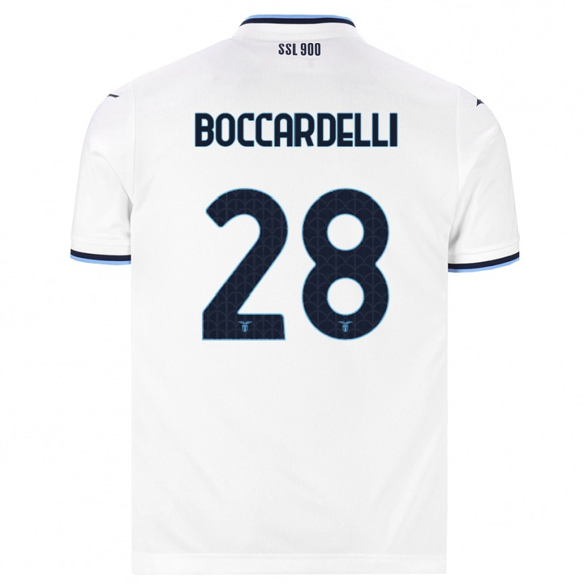 Danxen Women Tommaso Boccardelli #28 White Navy Blue Away Jersey 2026/27 T-Shirt