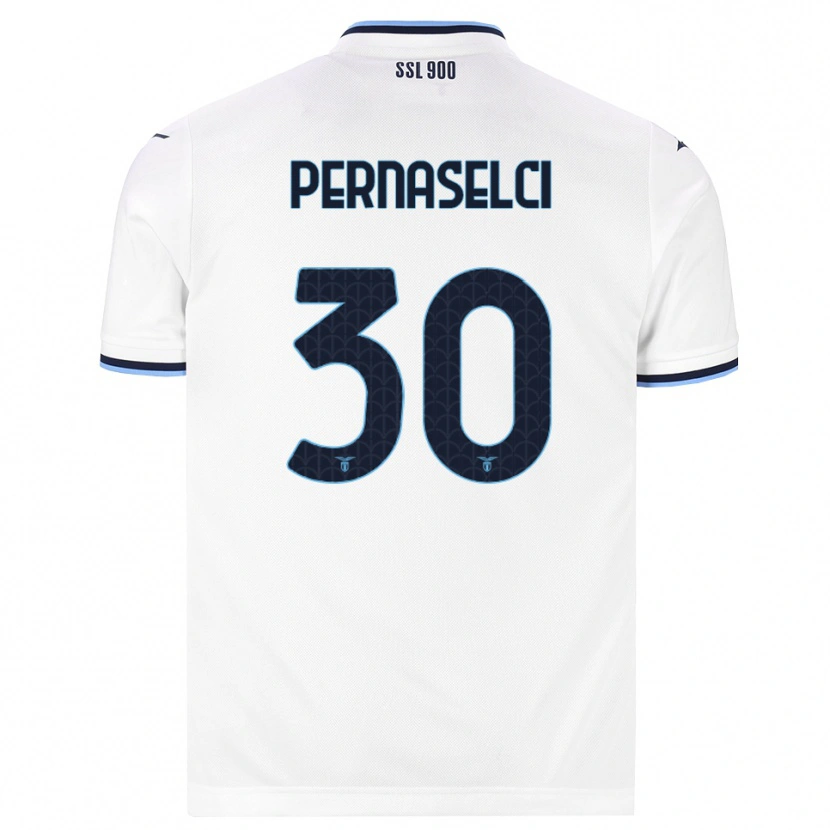 Danxen Women Leonardo Pernaselci #30 White Navy Blue Away Jersey 2026/27 T-Shirt