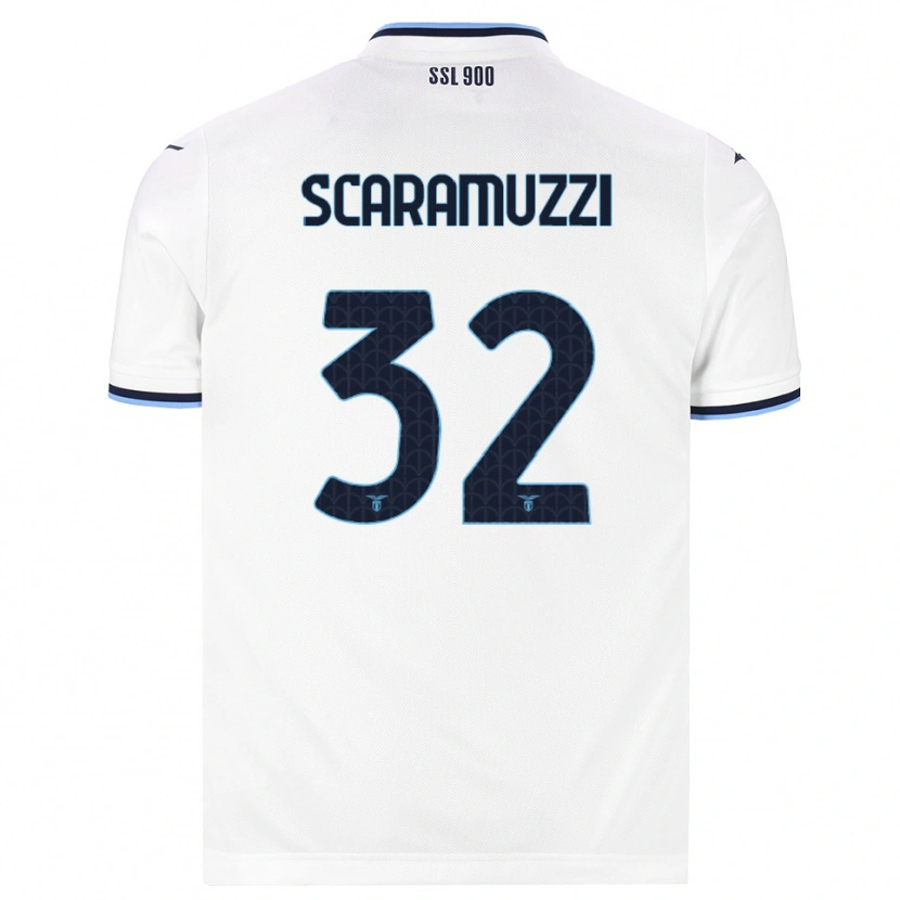 Danxen Women Chiara Scaramuzzi #32 White Navy Blue Away Jersey 2026/27 T-Shirt
