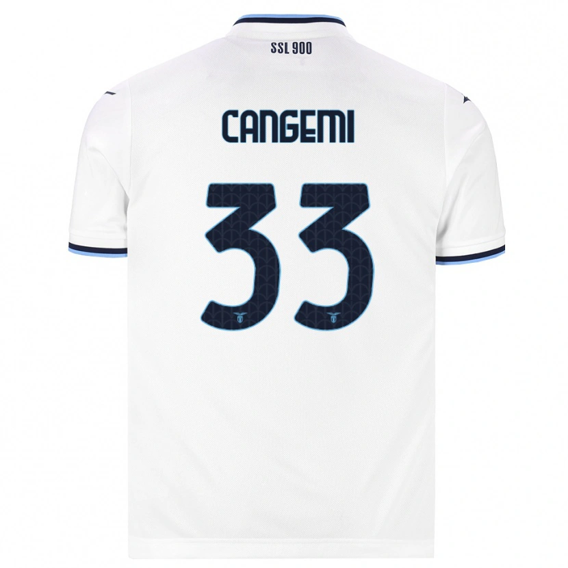 Danxen Women Emanuele Cangemi #33 White Navy Blue Away Jersey 2026/27 T-Shirt