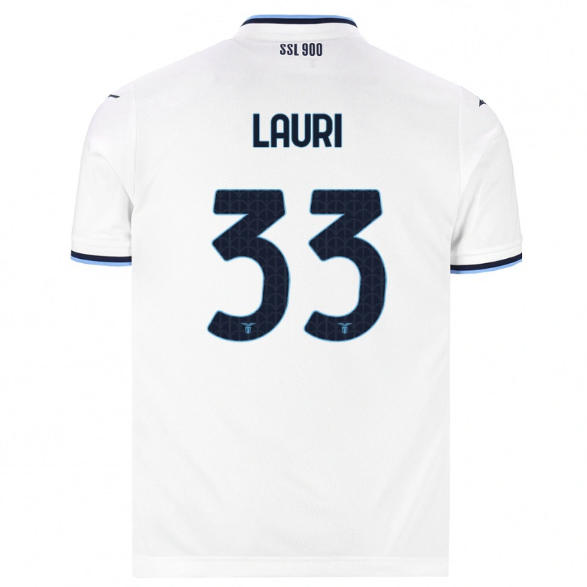 Danxen Women Giacomo Lauri #33 White Navy Blue Away Jersey 2026/27 T-Shirt