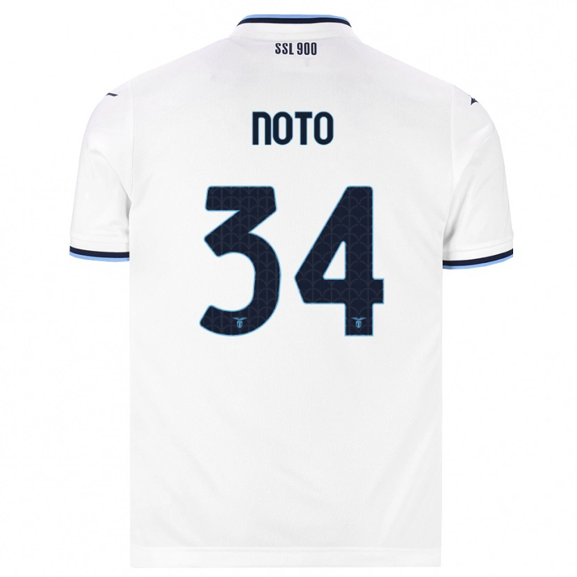 Danxen Women Pierpaolo Noto #34 White Navy Blue Away Jersey 2026/27 T-Shirt