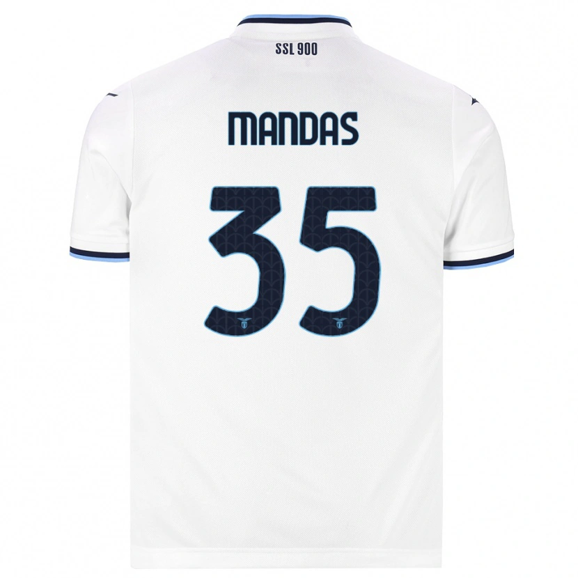 Danxen Women Christos Mandas #35 White Navy Blue Away Jersey 2026/27 T-Shirt
