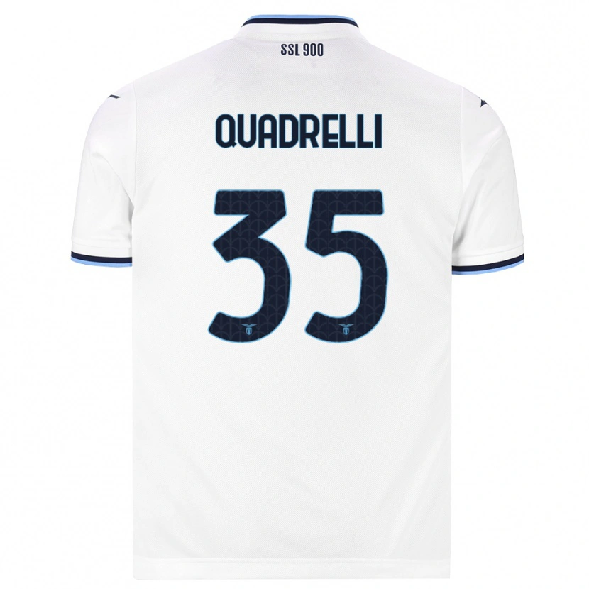 Danxen Women Leonardo Quadrelli #35 White Navy Blue Away Jersey 2026/27 T-Shirt