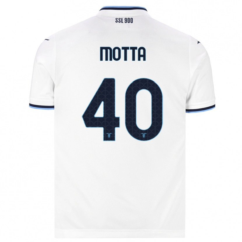 Danxen Women Edoardo Motta #40 White Navy Blue Away Jersey 2026/27 T-Shirt