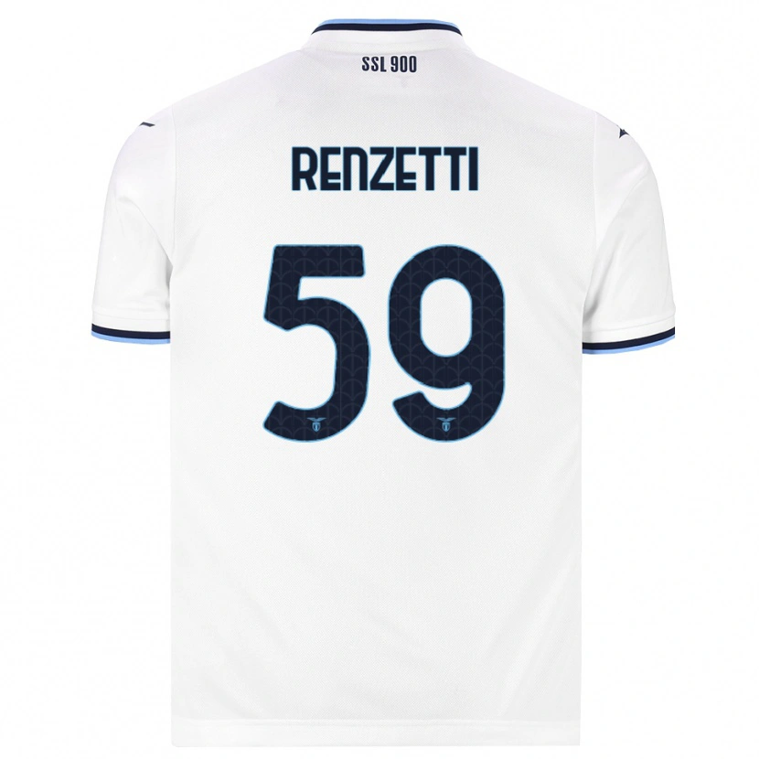 Danxen Women Davide Renzetti #59 White Navy Blue Away Jersey 2026/27 T-Shirt