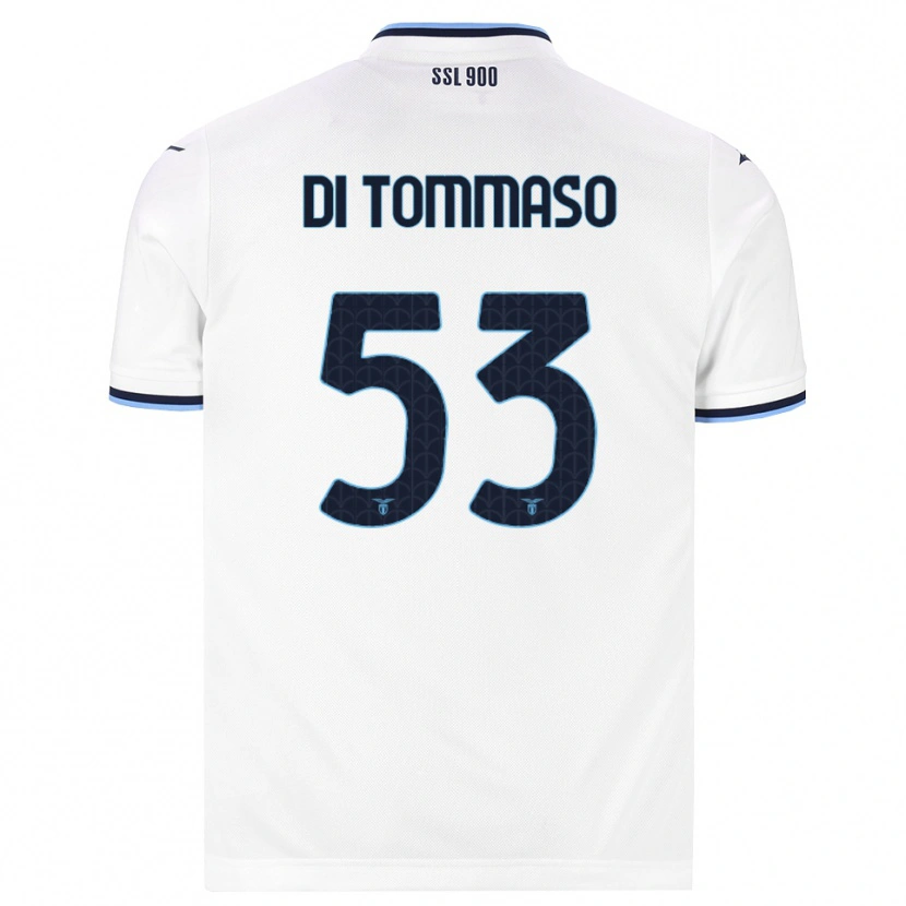 Danxen Women Leonardo Di Tommaso #53 White Navy Blue Away Jersey 2026/27 T-Shirt