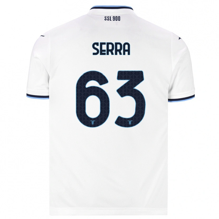 Danxen Women Federico Serra #63 White Navy Blue Away Jersey 2026/27 T-Shirt