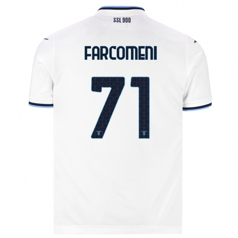Danxen Women Valerio Farcomeni #71 White Navy Blue Away Jersey 2026/27 T-Shirt