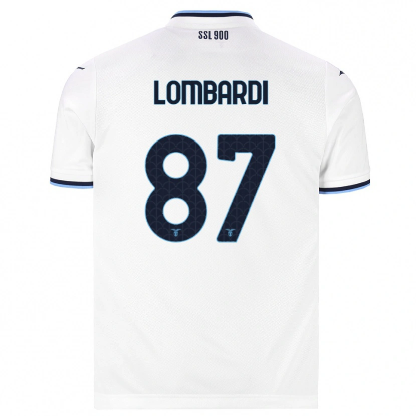 Danxen Women Cristiano Lombardi #87 White Navy Blue Away Jersey 2026/27 T-Shirt