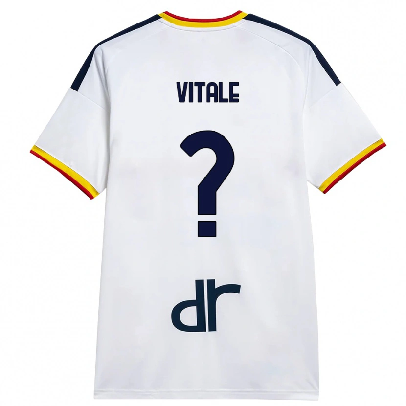 Danxen Women Leopoldo Vitale #0 White Yellow Red Away Jersey 2026/27 T-Shirt