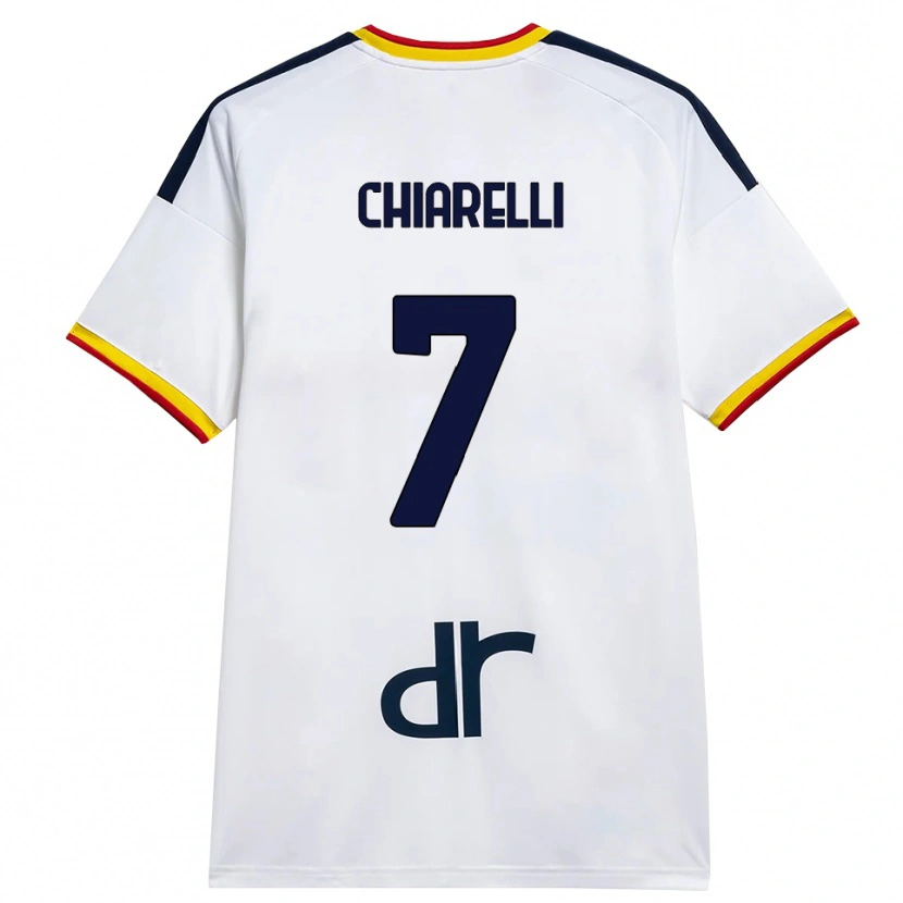 Danxen Women Donato Chiarelli #7 White Yellow Red Away Jersey 2026/27 T-Shirt