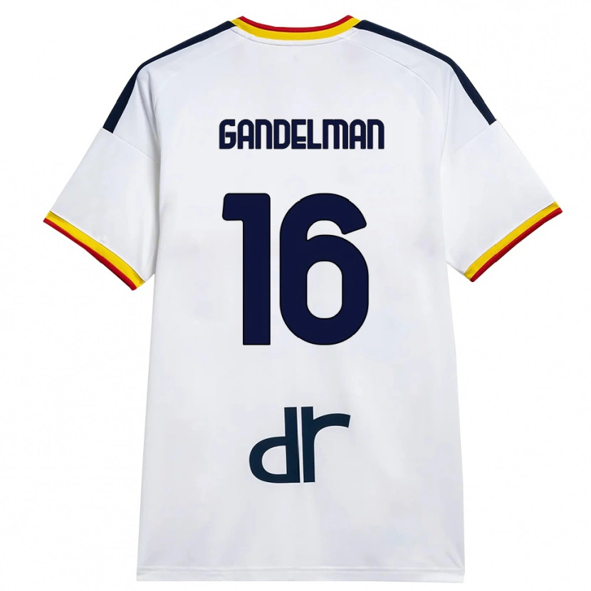 Danxen Women Omri Gandelman #16 White Yellow Red Away Jersey 2026/27 T-Shirt