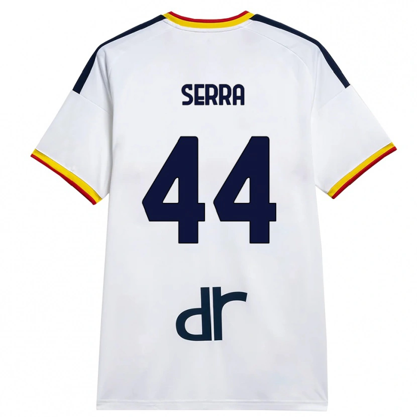 Danxen Women Francesco Serra #44 White Yellow Red Away Jersey 2026/27 T-Shirt
