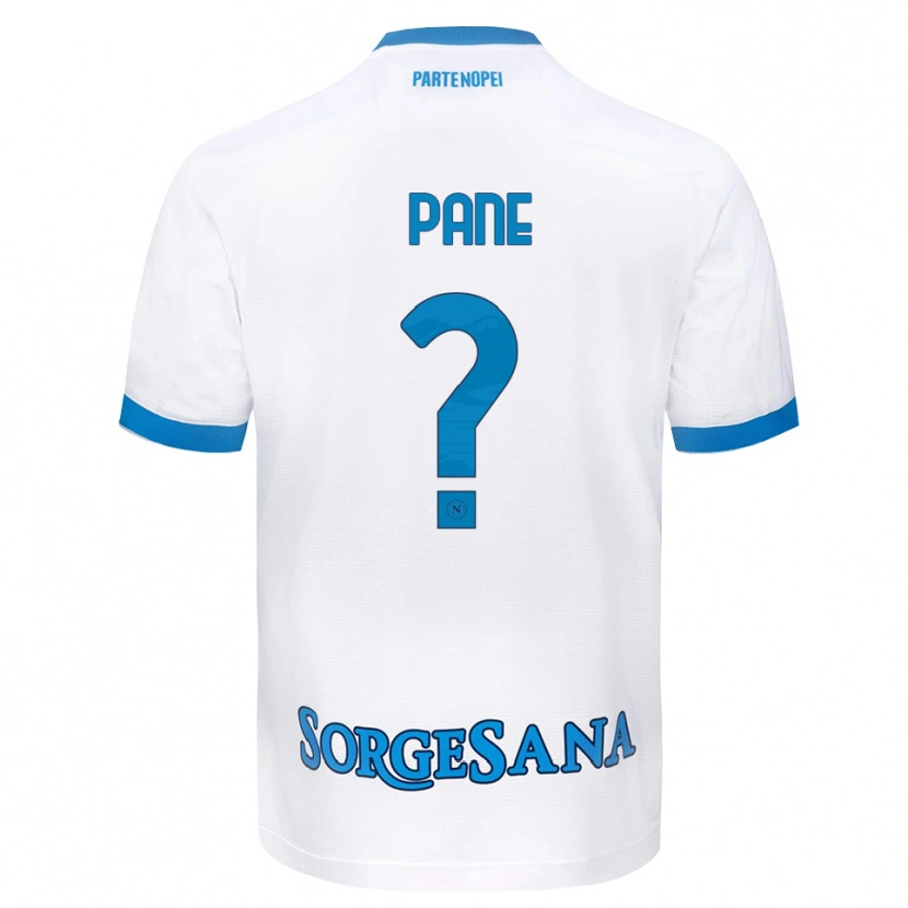 Danxen Women Luigi Pane #0 White Sky Blue Away Jersey 2026/27 T-Shirt