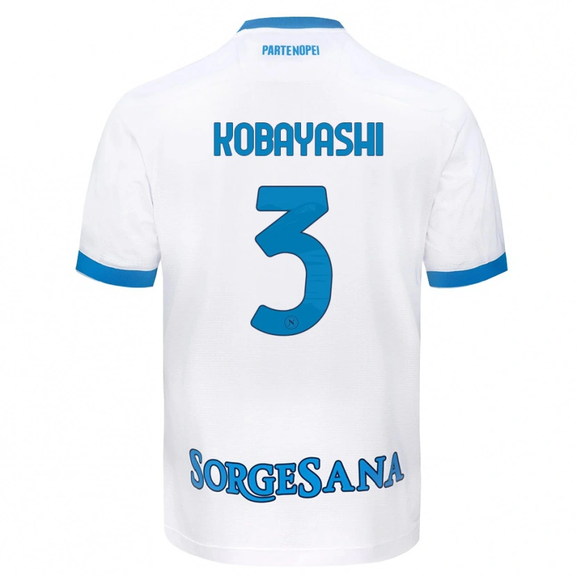 Danxen Women Miharu Kobayashi #3 White Sky Blue Away Jersey 2026/27 T-Shirt