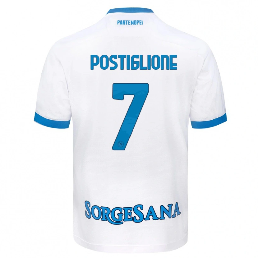 Danxen Women Tommaso Postiglione #7 White Sky Blue Away Jersey 2026/27 T-Shirt