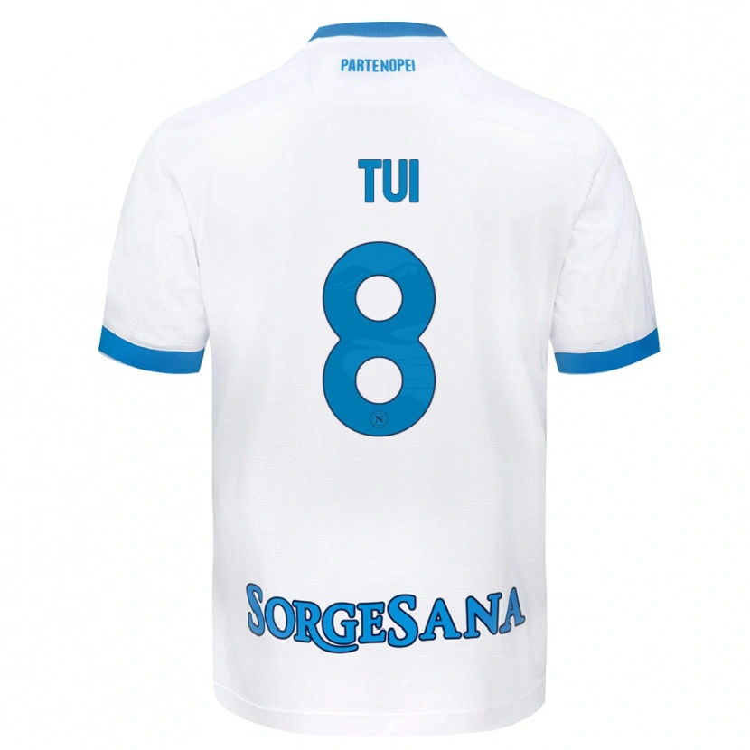 Danxen Women Sara Tui #8 White Sky Blue Away Jersey 2026/27 T-Shirt