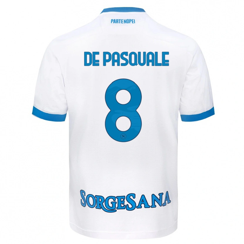 Danxen Women Dylan De Pasquale #8 White Sky Blue Away Jersey 2026/27 T-Shirt