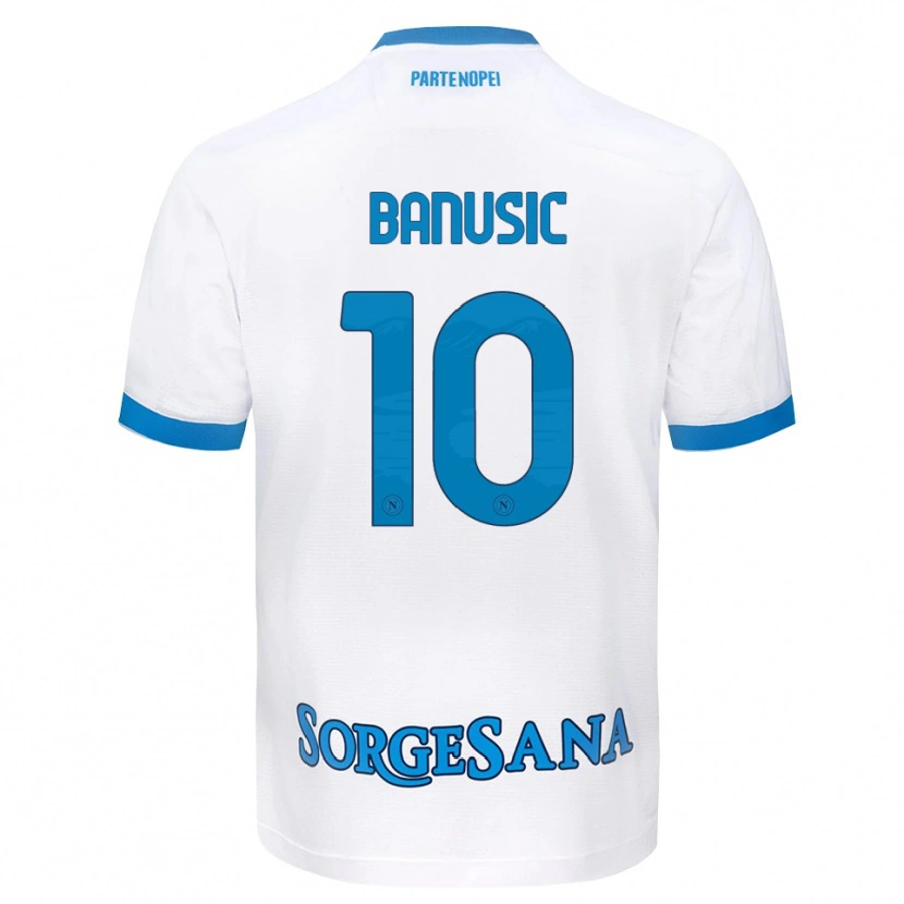 Danxen Women Marija Banušić #10 White Sky Blue Away Jersey 2026/27 T-Shirt
