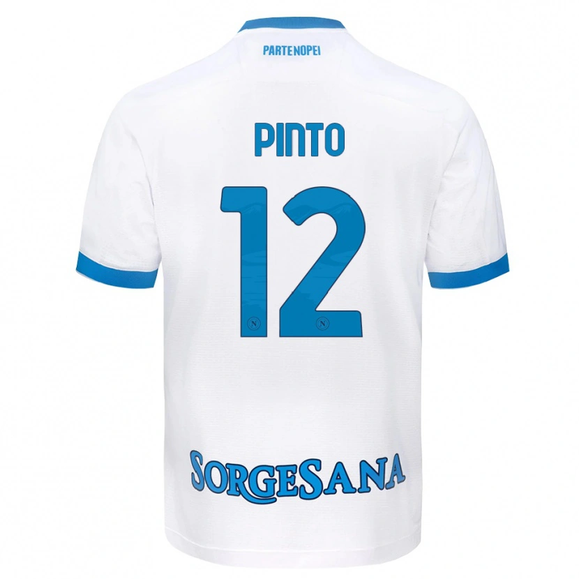 Danxen Women Ciro Pinto #12 White Sky Blue Away Jersey 2026/27 T-Shirt