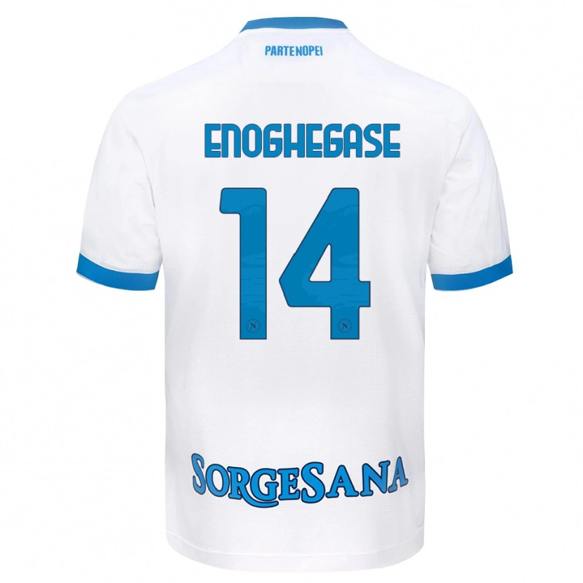 Danxen Women Favour Enoghegase #14 White Sky Blue Away Jersey 2026/27 T-Shirt