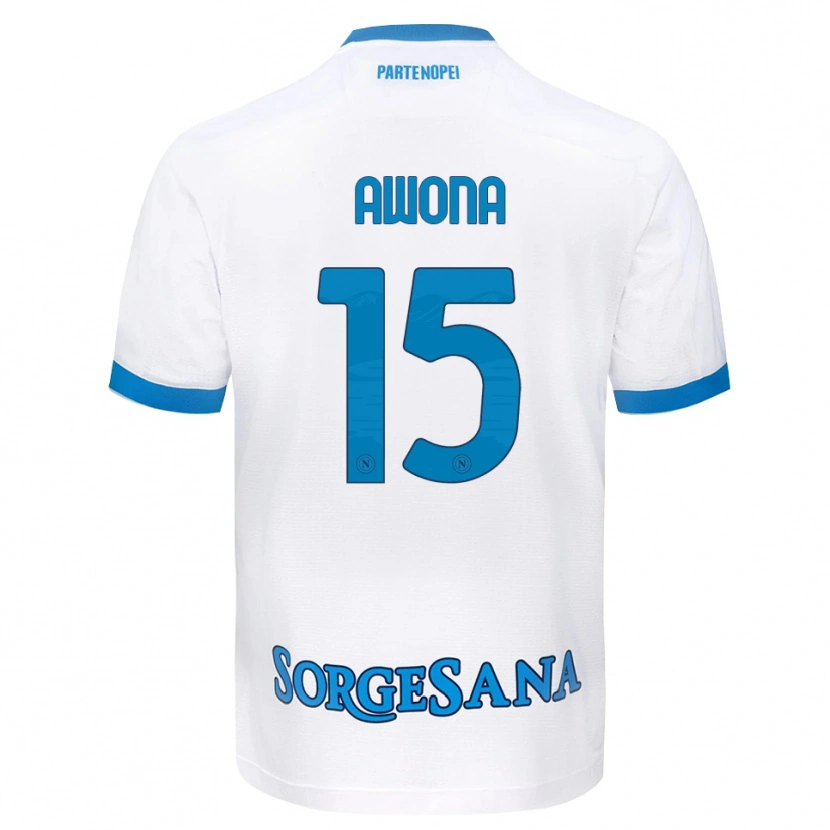 Danxen Women Aurelle Awona #15 White Sky Blue Away Jersey 2026/27 T-Shirt