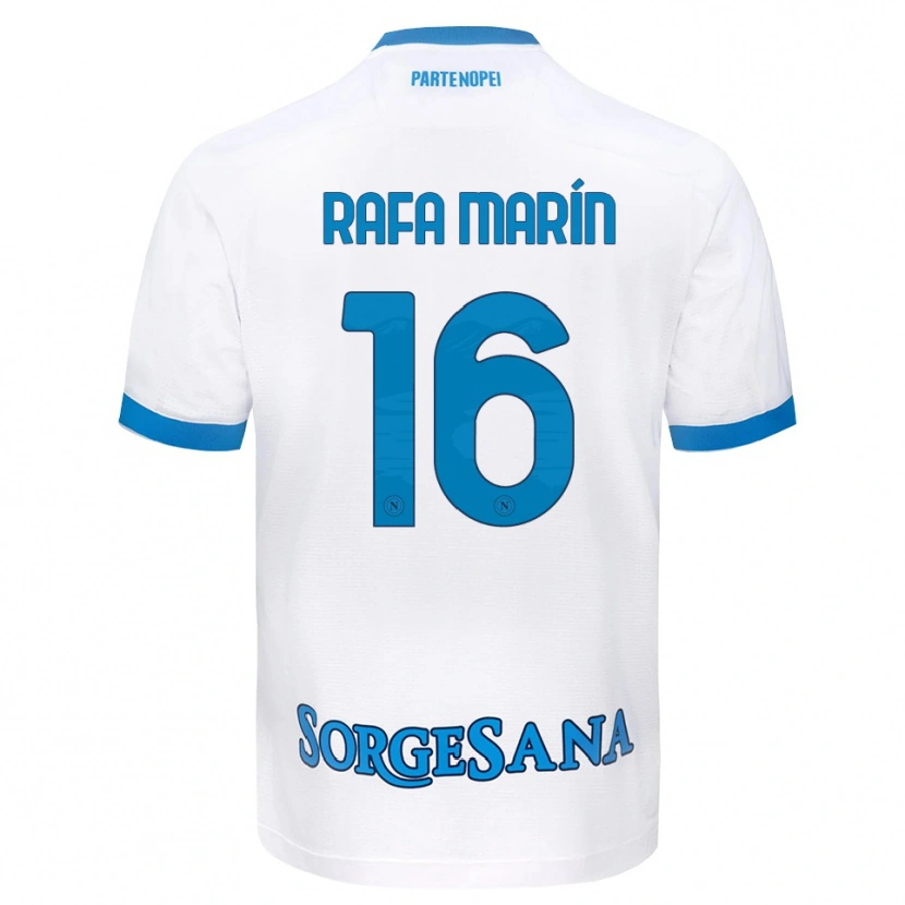 Danxen Women Rafa Marín #16 White Sky Blue Away Jersey 2026/27 T-Shirt