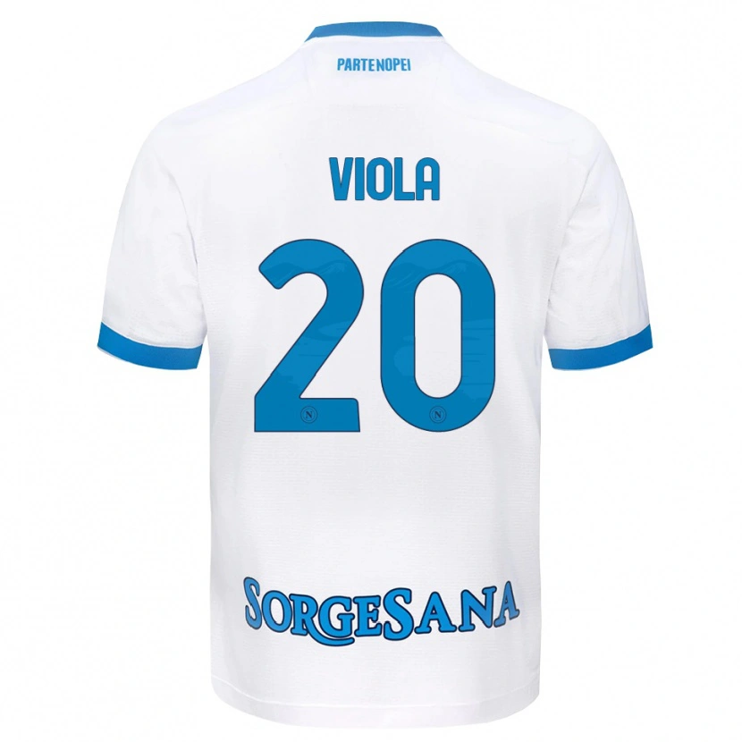 Danxen Women Nicola Viola #20 White Sky Blue Away Jersey 2026/27 T-Shirt