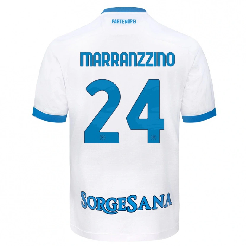 Danxen Women Pasquale Marranzzino #24 White Sky Blue Away Jersey 2026/27 T-Shirt