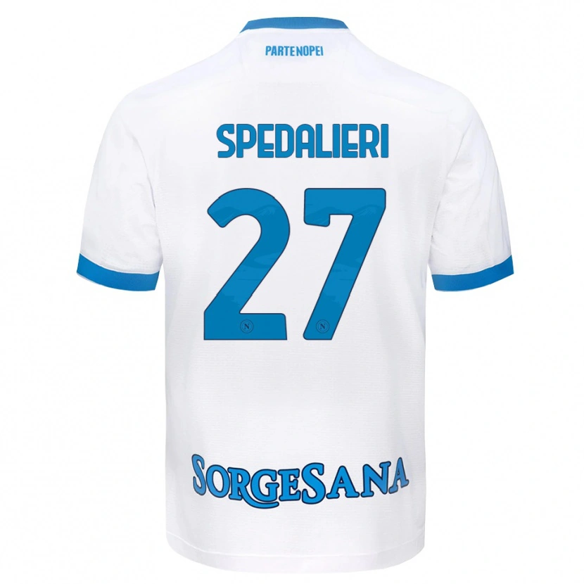 Danxen Women Johnatan Andrea Spedalieri #27 White Sky Blue Away Jersey 2026/27 T-Shirt