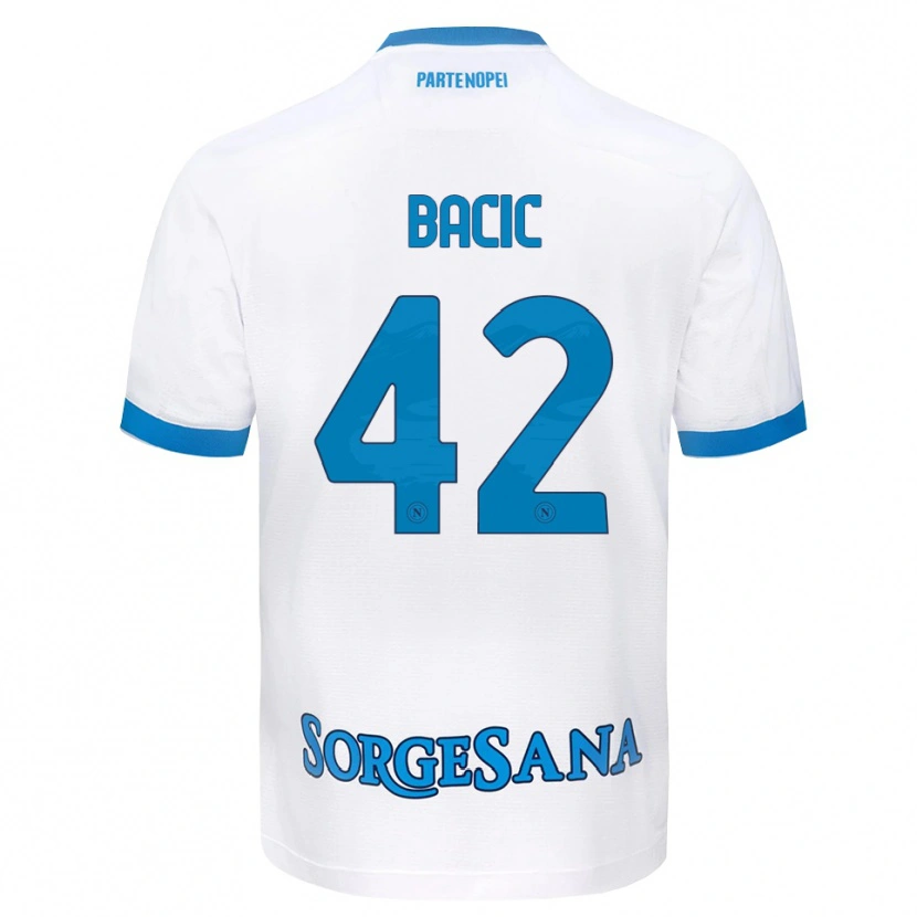Danxen Women Doris Bačić #42 White Sky Blue Away Jersey 2026/27 T-Shirt