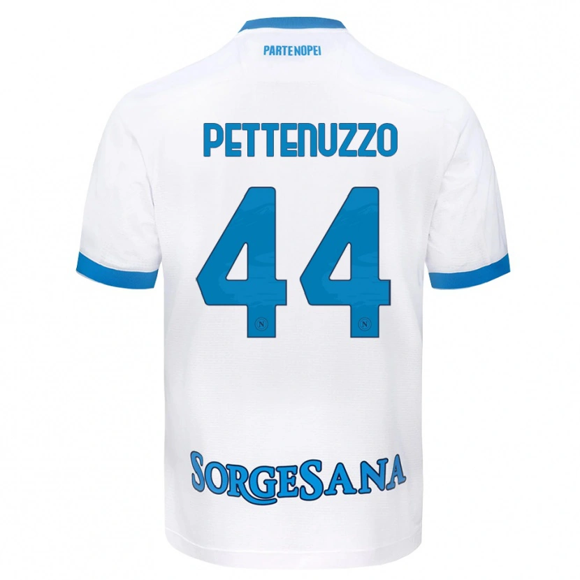 Danxen Women Tecla Pettenuzzo #44 White Sky Blue Away Jersey 2026/27 T-Shirt