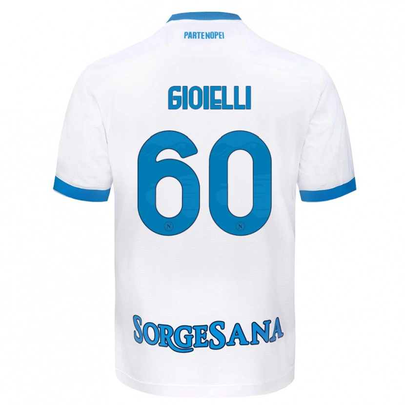 Danxen Women Francesco Gioielli #60 White Sky Blue Away Jersey 2026/27 T-Shirt