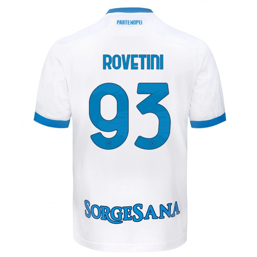 Danxen Women Alessandro Rovetini #93 White Sky Blue Away Jersey 2026/27 T-Shirt