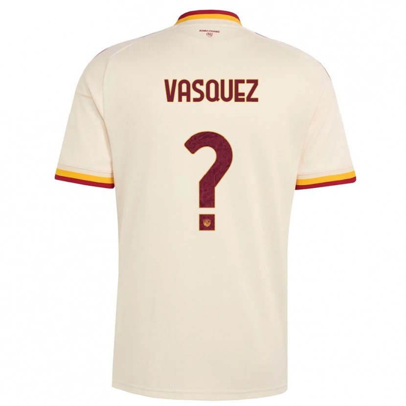 Danxen Women Devis Vásquez #0 Champagne Red Yellow Away Jersey 2026/27 T-Shirt