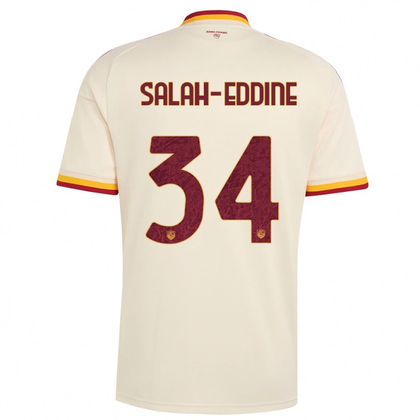 Danxen Women Anass Salah-Eddine #34 Champagne Red Yellow Away Jersey 2026/27 T-Shirt