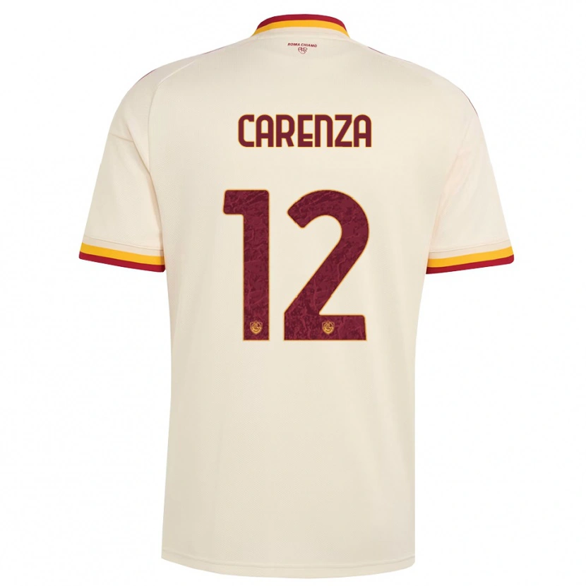 Danxen Women Dario Carenza #12 Champagne Red Yellow Away Jersey 2026/27 T-Shirt