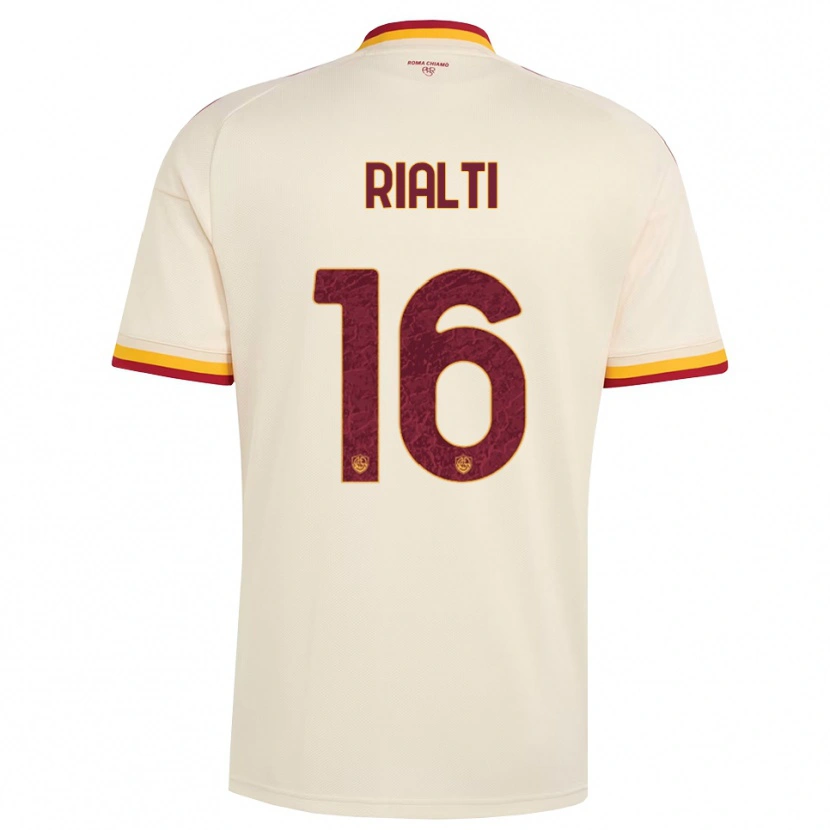 Danxen Women Daniele Rialti #16 Champagne Red Yellow Away Jersey 2026/27 T-Shirt