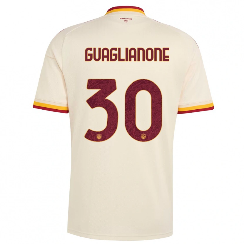 Danxen Women Mattia Guaglianone #30 Champagne Red Yellow Away Jersey 2026/27 T-Shirt