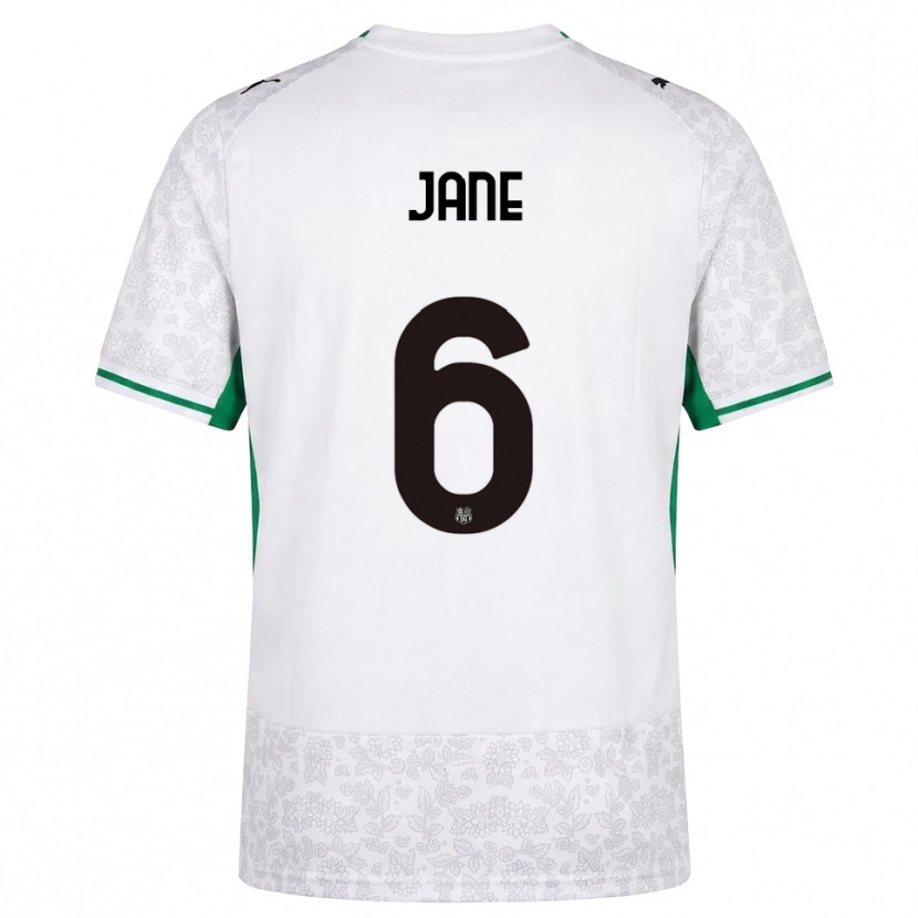 Danxen Women Refiloe Jane #6 White Black Green Away Jersey 2026/27 T-Shirt