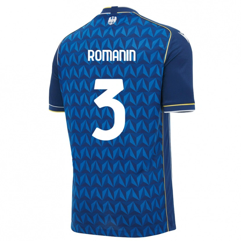 Danxen Women Mattia Romanin #3 Royal Blue White Blue Away Jersey 2026/27 T-Shirt