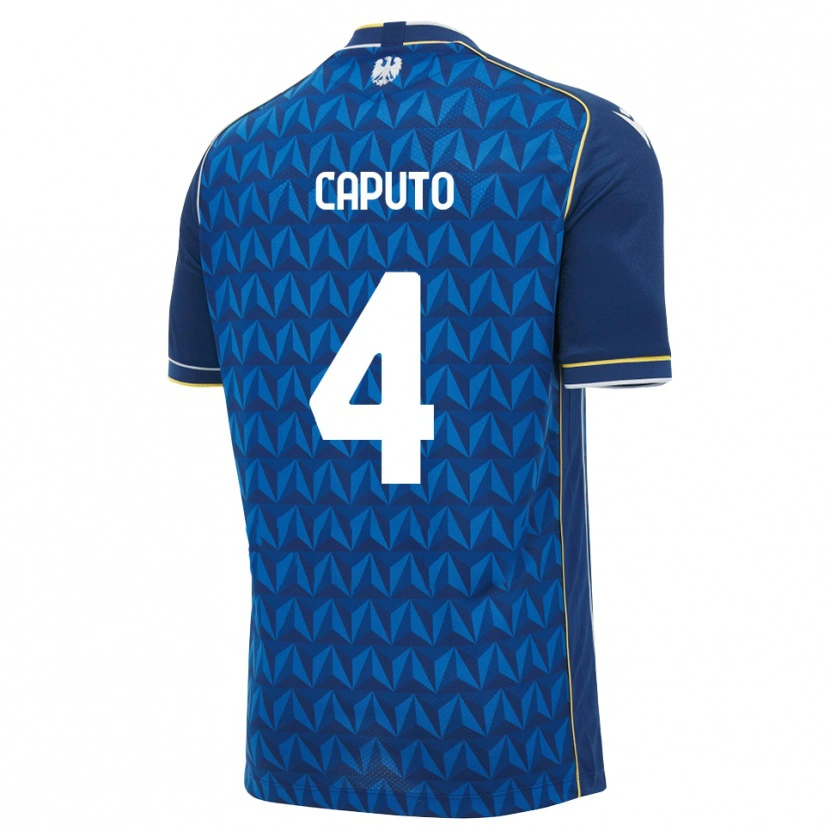 Danxen Women Luigi Caputo #4 Royal Blue White Blue Away Jersey 2026/27 T-Shirt