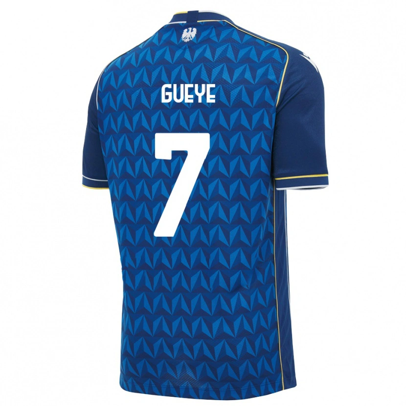 Danxen Women Idrissa Gueye #7 Royal Blue White Blue Away Jersey 2026/27 T-Shirt
