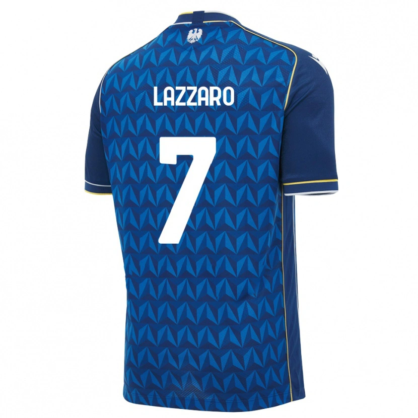 Danxen Women Davide Lazzaro #7 Royal Blue White Blue Away Jersey 2026/27 T-Shirt