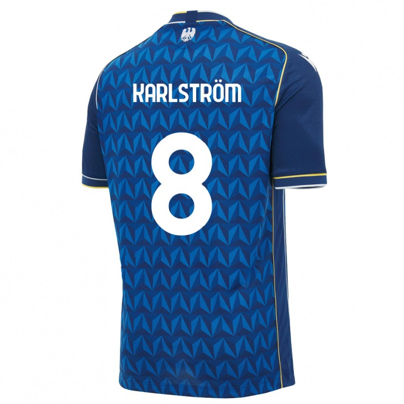Danxen Women Jesper Karlström #8 Royal Blue White Blue Away Jersey 2026/27 T-Shirt